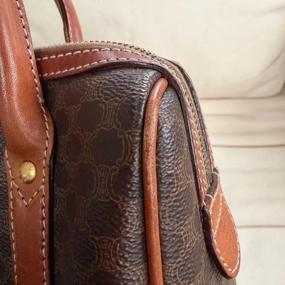 Vintage Celine Brown Macadam Boston - Picture 7 of 14